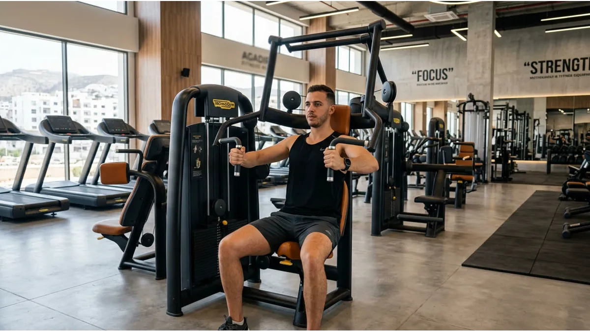 remise en forme à Agadir pour débutant sur machine guidée