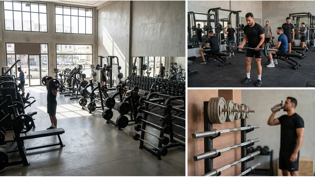 programme de musculation à Agadir dans une salle de sport premium bien équipée