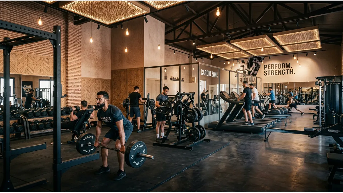 Abonnement salle de sport à Agadir dans un club premium moderne et motivant