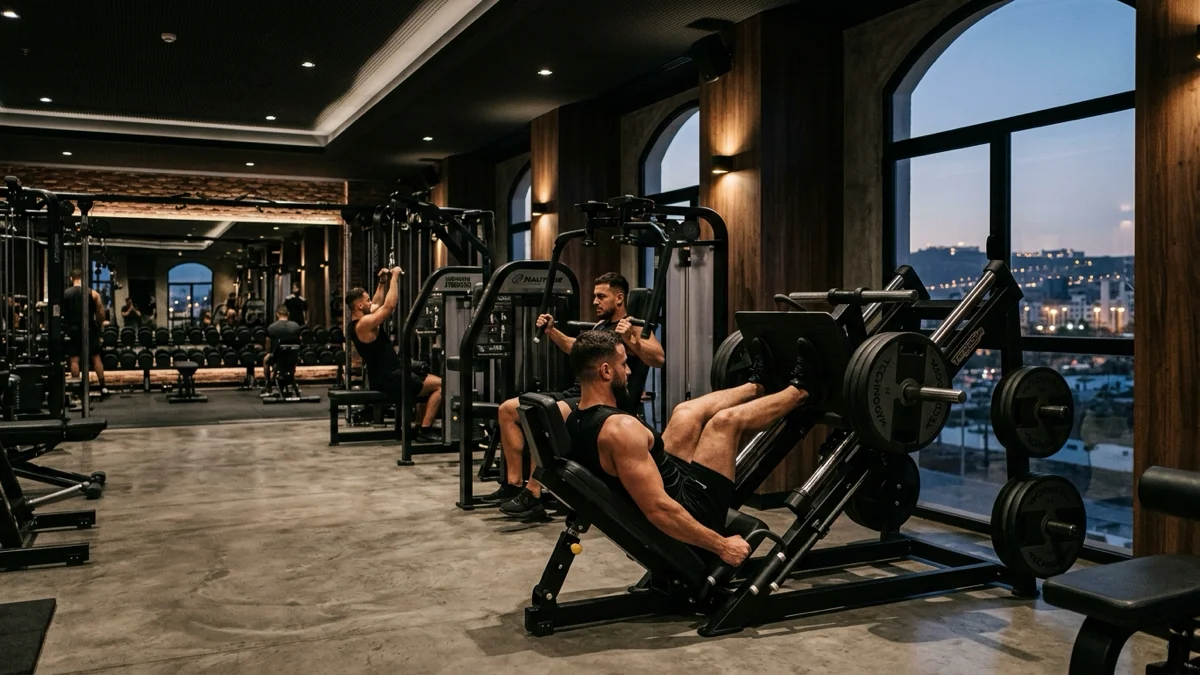 Machines de musculation à Agadir dans une salle premium moderne